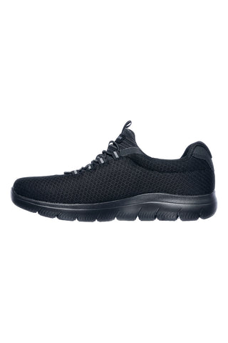Schwarze vegane Sneakers mit Mesh-Obermaterial SKECHERS SUMMITS