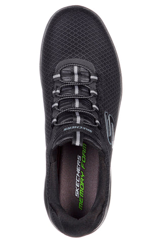Schwarze vegane Sneakers mit Mesh-Obermaterial SKECHERS SUMMITS
