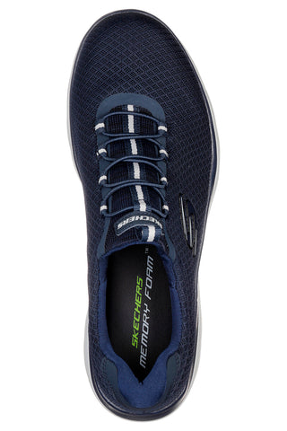 Marineblaue vegane Sneakers mit Mesh-Obermaterial SKECHERS SUMMITS