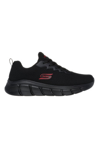 Sneakers Vegane Nere con Soletta in Memory Foam Skechers BOBS Sport B Flex - Chill Edge