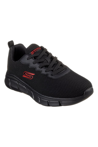 Skechers BOBS Sport B Flex Schwarze vegane Sneakers mit Memory Foam-Einlegesohle - Chill Edge