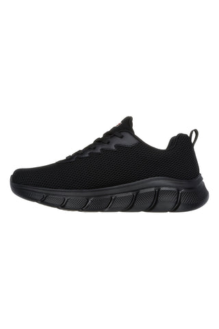 Skechers BOBS Sport B Flex Schwarze vegane Sneakers mit Memory Foam-Einlegesohle - Chill Edge