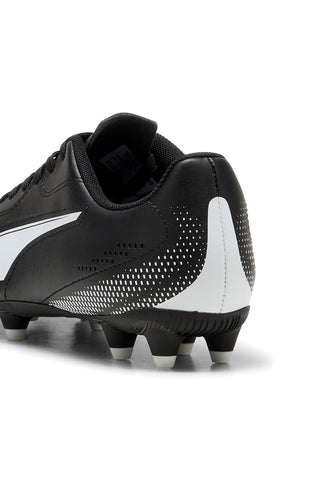 Puma Vitoria II FG/AG Jr Schwarze Fußballschuhe mit weißem Logo