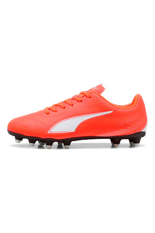 Puma Vitoria II FG/AG Jr Orange Fußballschuhe mit weißem Logo