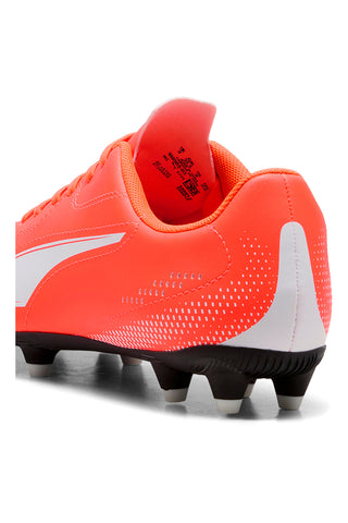 Puma Vitoria II FG/AG Jr Orange Fußballschuhe mit weißem Logo