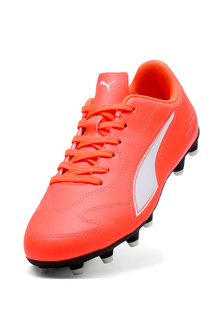 Puma Vitoria II FG/AG Jr Orange Fußballschuhe mit weißem Logo