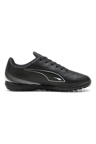 Puma Vitoria II TT Jr Schwarze Synthetik-Fußballschuhe