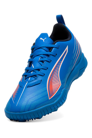 Scarpe calcio blu leggere con grip Puma Ultra 6 Play TT Jr