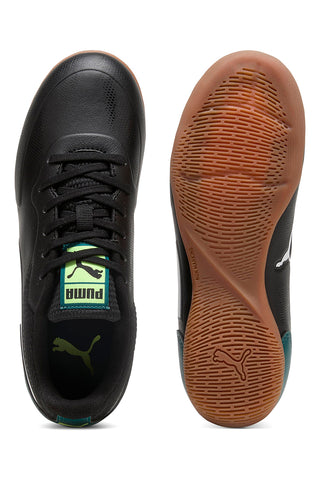 Scarpe calcetto nere con suola indoor Puma Truco III Jr