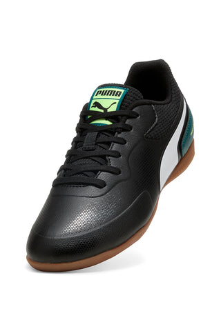 Scarpe calcetto nere con suola indoor Puma Truco III Jr