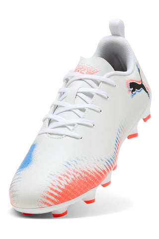 Puma Future 8 Play FG/AG Jr Weiße Fußballschuhe