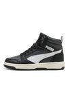 Sneakers nere mid con dettagli bianchi Puma Rebound V6 Mid Jr