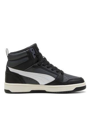 Sneakers nere mid con dettagli bianchi Puma Rebound V6 Mid Jr