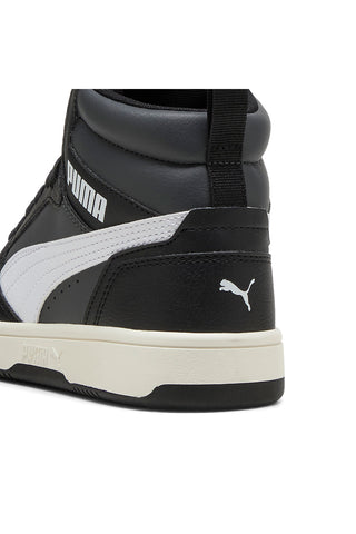 Sneakers nere mid con dettagli bianchi Puma Rebound V6 Mid Jr