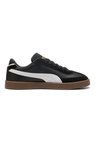 Puma Club II Era Jr – Schwarze Junior-Sneaker aus Leder und Wildleder