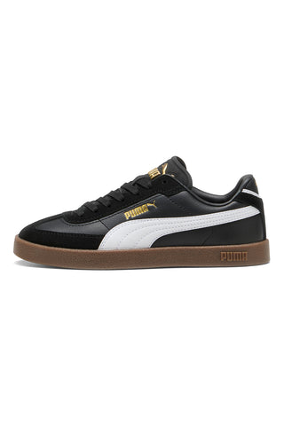 Puma Club II Era Jr – Schwarze Junior-Sneaker aus Leder und Wildleder