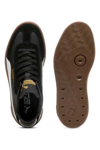 Puma Club II Era Jr – Schwarze Junior-Sneaker aus Leder und Wildleder