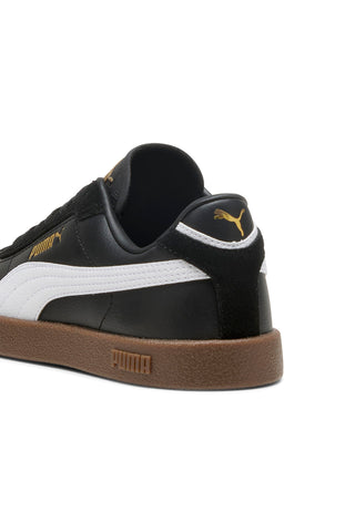 Puma Club II Era Jr – Schwarze Junior-Sneaker aus Leder und Wildleder