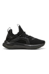 Sneakers junior nere in tessuto con suola ammortizzata Puma Softride Enzo 5 Jr
