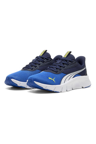 Sneakers blu traspiranti con suola flessibile Puma FlexFocus Lite Modern Jr