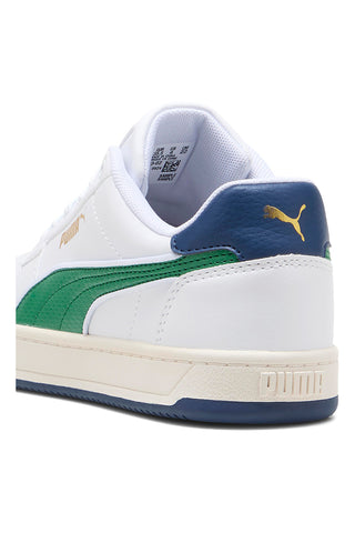 Puma CAVEN 2.0 RETRO JR weiße Sneaker mit grünen und blauen Details