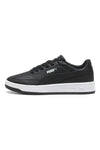 Puma Court Classic Clean Jr schwarze Synthetik-Sneaker mit zweifarbiger Sohle