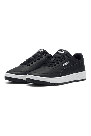 Sneakers nere in materiali sintetici con suola bicolore Puma Court Classic Clean Jr