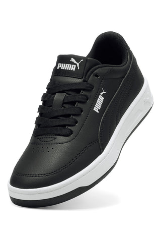 Sneakers nere in materiali sintetici con suola bicolore Puma Court Classic Clean Jr