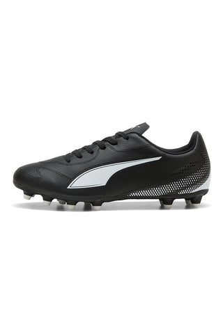 Schwarze Fußballschuhe mit weißem Puma-Logo Vitoria II FG/AG