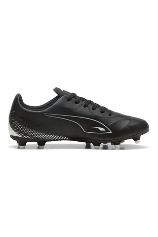 Schwarze Fußballschuhe mit weißem Puma-Logo Vitoria II FG/AG