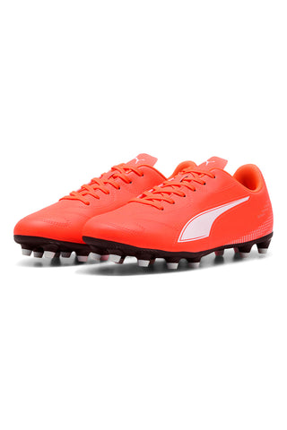 Orange Puma Vitoria II FG/AG Fußballschuhe mit weißem Logo