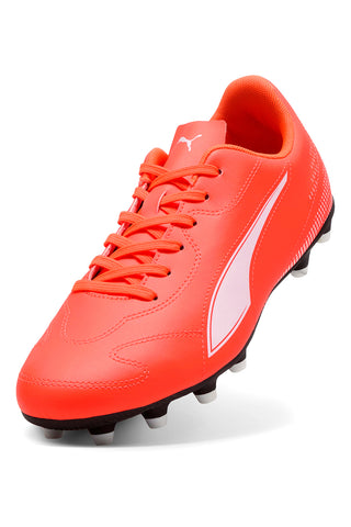 Orange Puma Vitoria II FG/AG Fußballschuhe mit weißem Logo