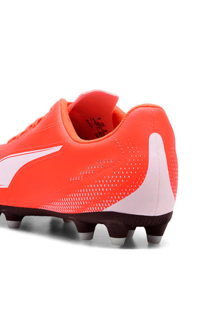 Orange Puma Vitoria II FG/AG Fußballschuhe mit weißem Logo