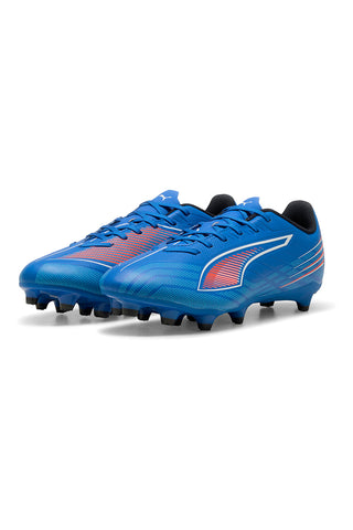 Puma Ultra 6 Play Fußballschuhe mit blauer FG/AG-Sohle