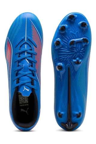 Puma Ultra 6 Play Fußballschuhe mit blauer FG/AG-Sohle