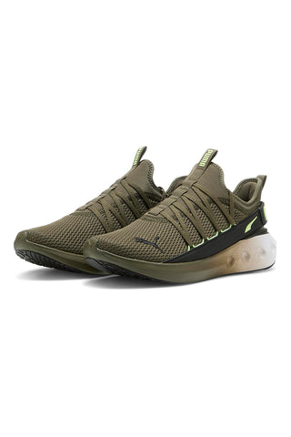 Sneakers verde oliva in mesh Puma Softride Carson Fresh