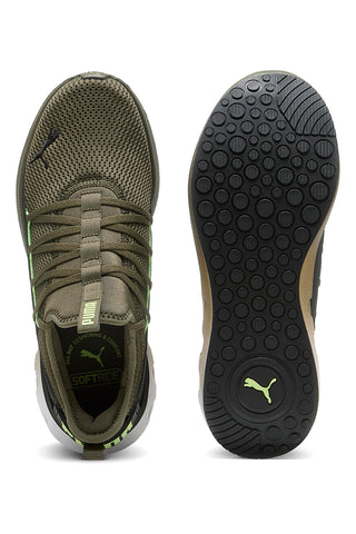 Sneakers verde oliva in mesh Puma Softride Carson Fresh