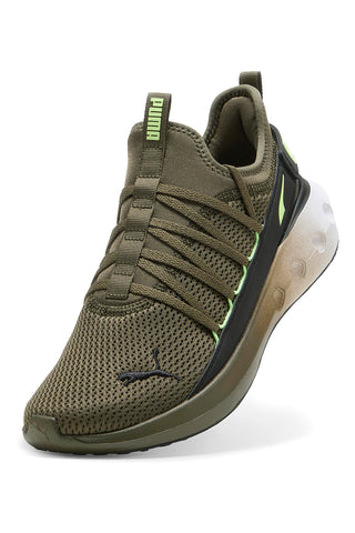 Puma Softride Carson Fresh Mesh-Sneaker in Olivgrün