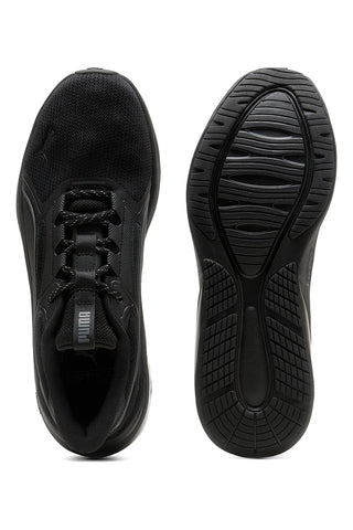 Puma Cell Thrill Dash – schwarze Stoff-Sneaker mit Dämpfung