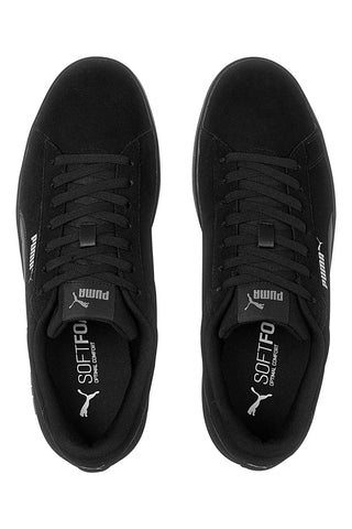Puma Smash 3.0 – Schwarze Wildlederschuhe mit SoftFoam+-Einlegesohle