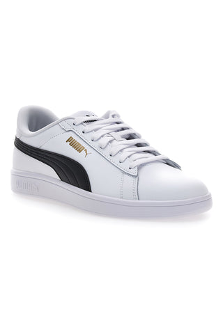 Sneakers bianche in pelle con logo nero Puma Smash 3.0 L