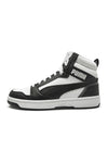 Sneakers alte bianche e nere Puma Rebound V6
