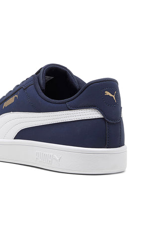 Blaue Sneakers mit seitlichem Puma Smash 3.0 Buck Logo