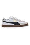 Sneakers bianche e grigie in pelle e camoscio con logo nero Puma Club II Era