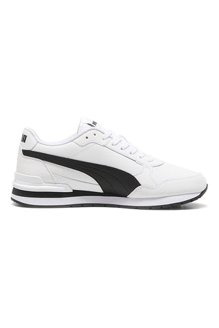 Sneakers bianche con dettagli neri e soletta SoftFoam+ Puma ST Runner v4 L