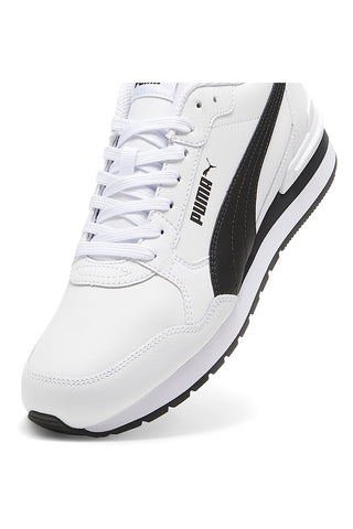 Sneakers bianche con dettagli neri e soletta SoftFoam+ Puma ST Runner v4 L