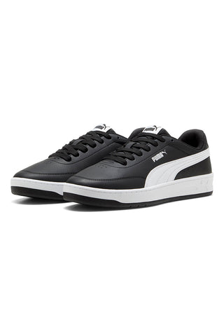 Schwarze Sneaker mit weißem Profil Court Classic Clean Puma