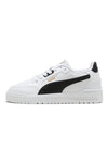 Puma Shuffle Downtown Sneaker aus weißem Leder mit schwarzen Details
