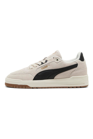 Puma Shuffle Downtown SD – Beige Wildleder-Sneaker mit schwarzen Details