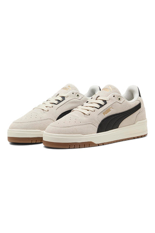 Puma Shuffle Downtown SD – Beige Wildleder-Sneaker mit schwarzen Details